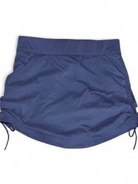 Blue Drawstring Skort